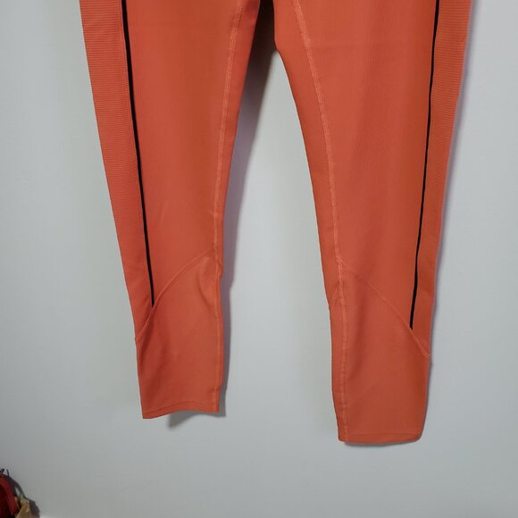 ZYIA Ribbed Premium 7/8 Leggings Hi-Rise Stretch Burnt Orange Women's 14-16, XL - Picture 6 of 14